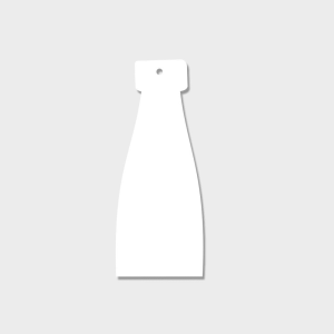 Sublimation Ornaments Blanks – Champagne Bottle Tag Ornaments Crafts Gift